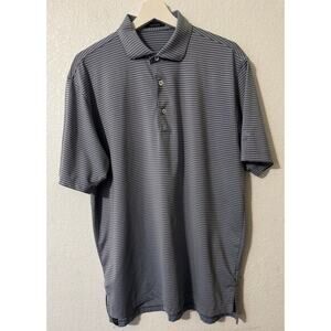 Turtleson Men's Striped‎ Polo Shirt Size L